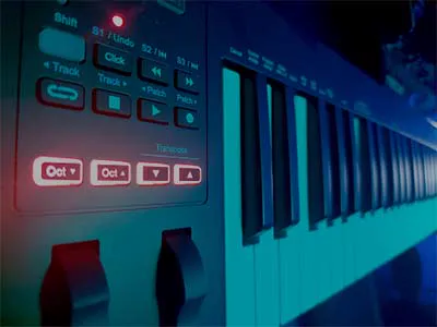In-studio production setup